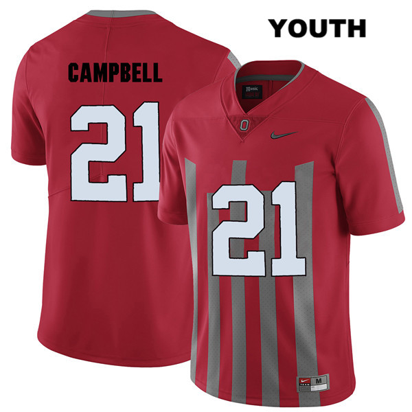 Ohio State Buckeyes Youth Parris Campbell #21 Red Authentic Nike Elite College NCAA Stitched Football Jersey DC19V54ZF